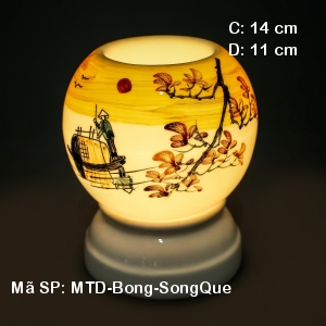 Đèn ngủ tinh dầu vẽ Sông Quê| Dáng Bóng| Xưởng sản xuất Bảo Minh Đèn ngủ tinh dầu vẽ Sông Quê| Dáng Bóng| Xưởng sản xuất Bảo Minh